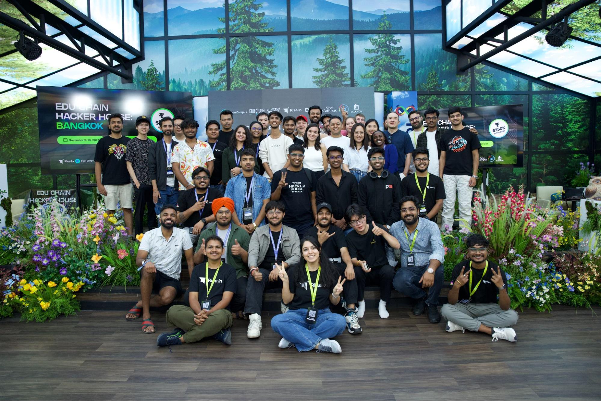 50+ developers built 25+ projects on EDU Chain, with Rise In teams winning 25% of the $49.5K prize pool.