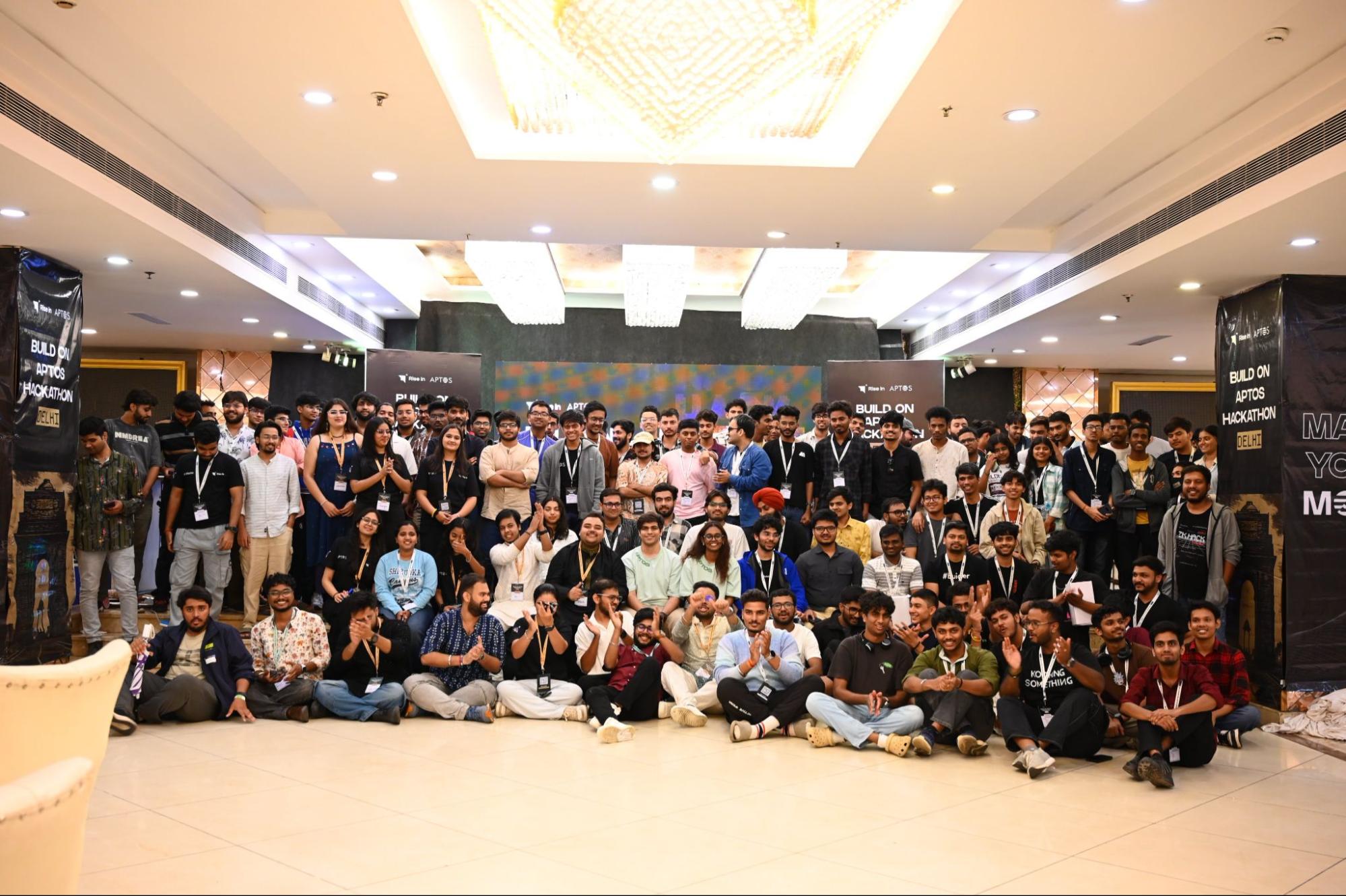 150+ developers built 40+ projects on Aptos, with $5,000 in prizes awarded.